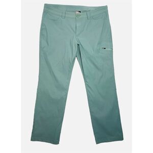Eddie Bauer Women’s 10 Petite Green Nylon Spandex Pants Outdoor Hiking Travel
